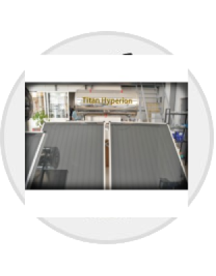Ηλιακός θερ/νας TITAN HYPERION Glass/Inox Eπιλεκτικός 300lt/4m² Διπλής Ενέργειας