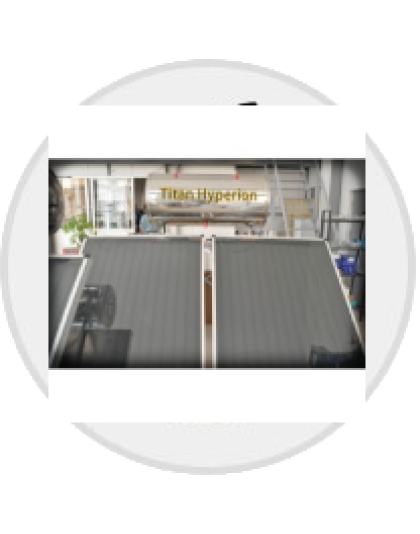 Ηλιακός θερ/νας TITAN HYPERION Glass/Inox Eπιλεκτικός 300lt/4m² Διπλής Ενέργειας