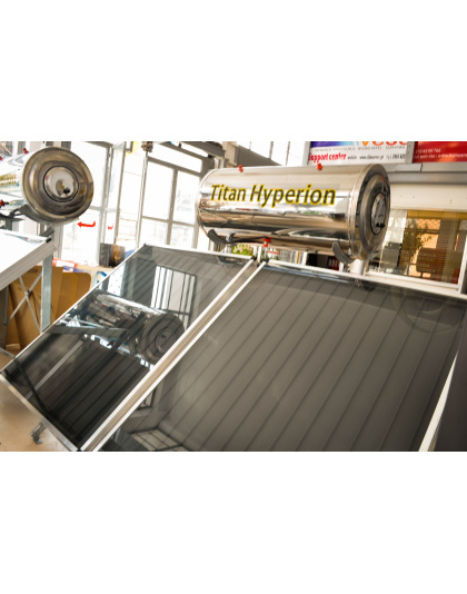 Ηλιακός θερμοσίφωνας ΤΙΤΑΝ HYPERION 200 lt Glass/Ιnox 3m2