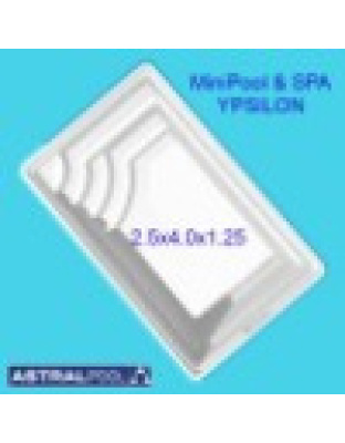 Πολυεστερική Πισίνα Spa Ypsilon 400 X 250 X 125cm με Skimmer